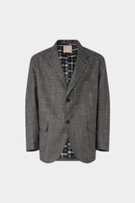 Grey Single-Breasted Blazer