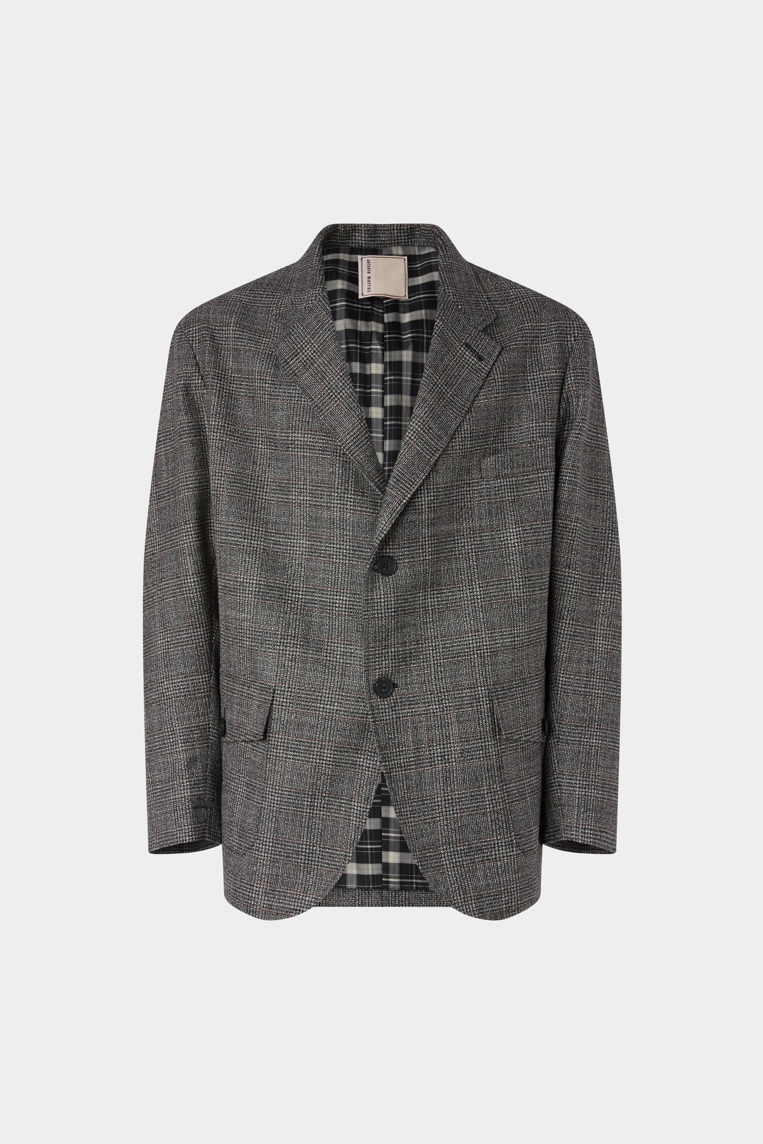 Grey Single-Breasted Blazer