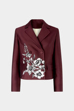 Floral Jacquard Jacket