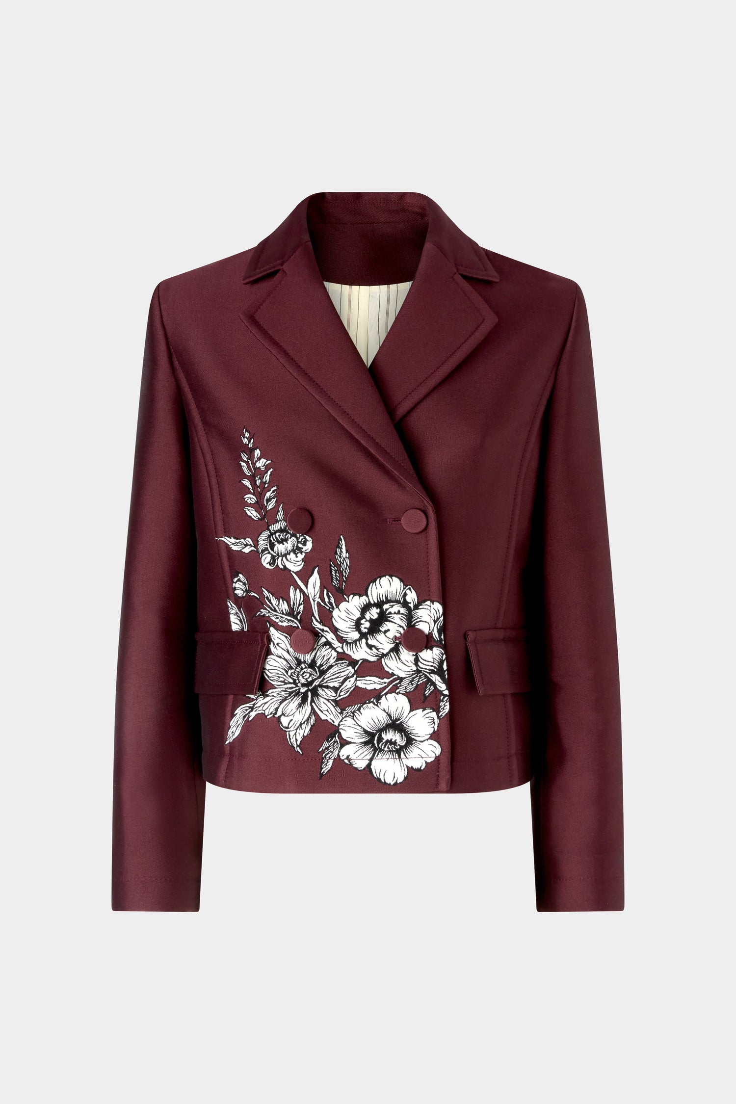 Floral Jacquard Jacket
