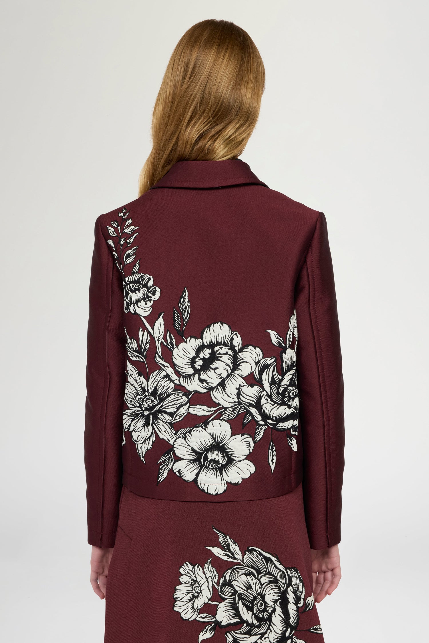 Floral Jacquard Jacket