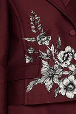 Floral Jacquard Jacket