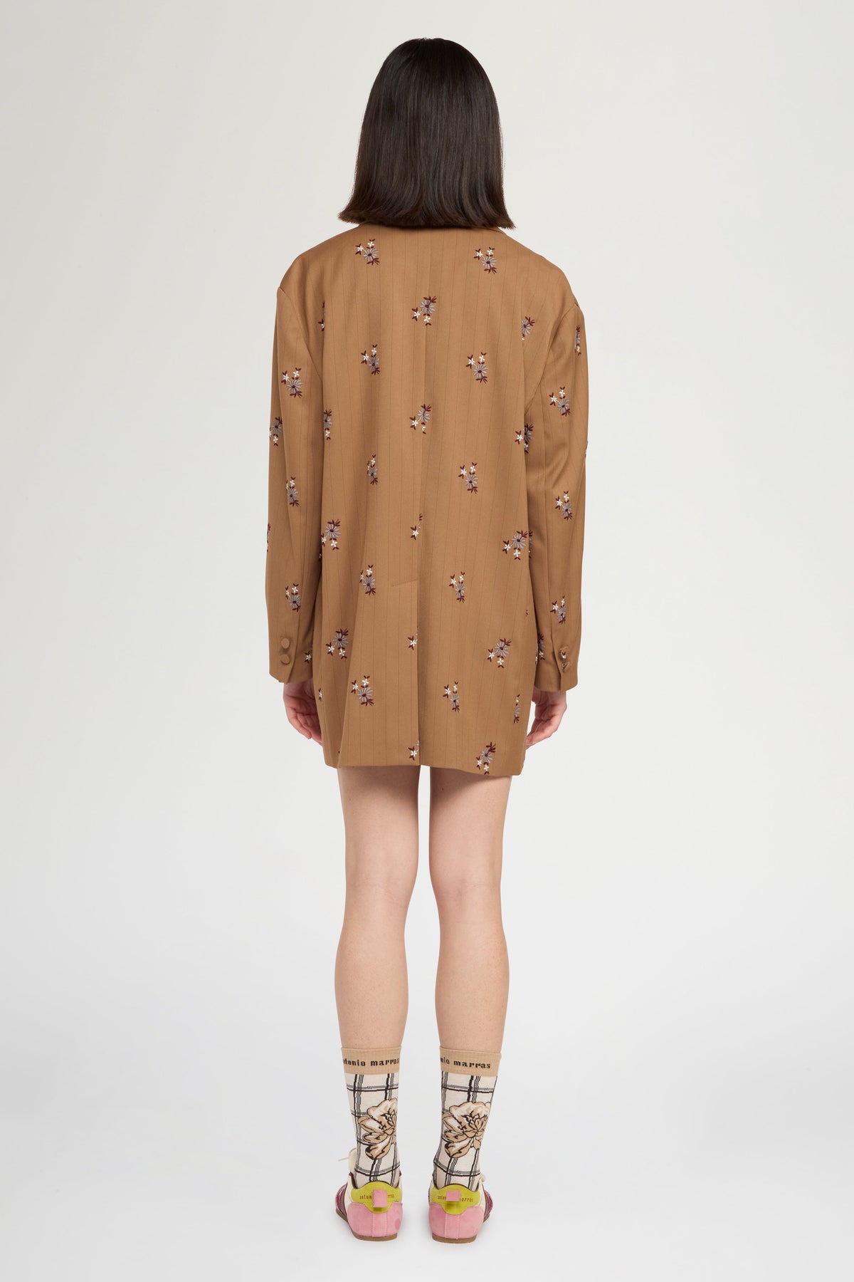 Oversized Tailored Blazer with Embroidery