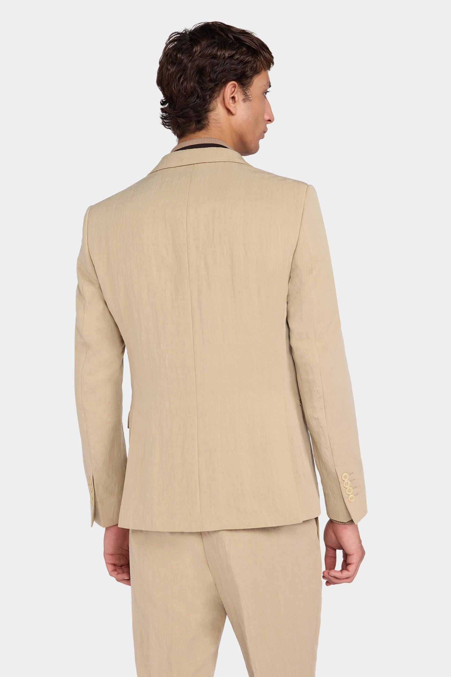 Desert Sand Single-Breasted Blazer