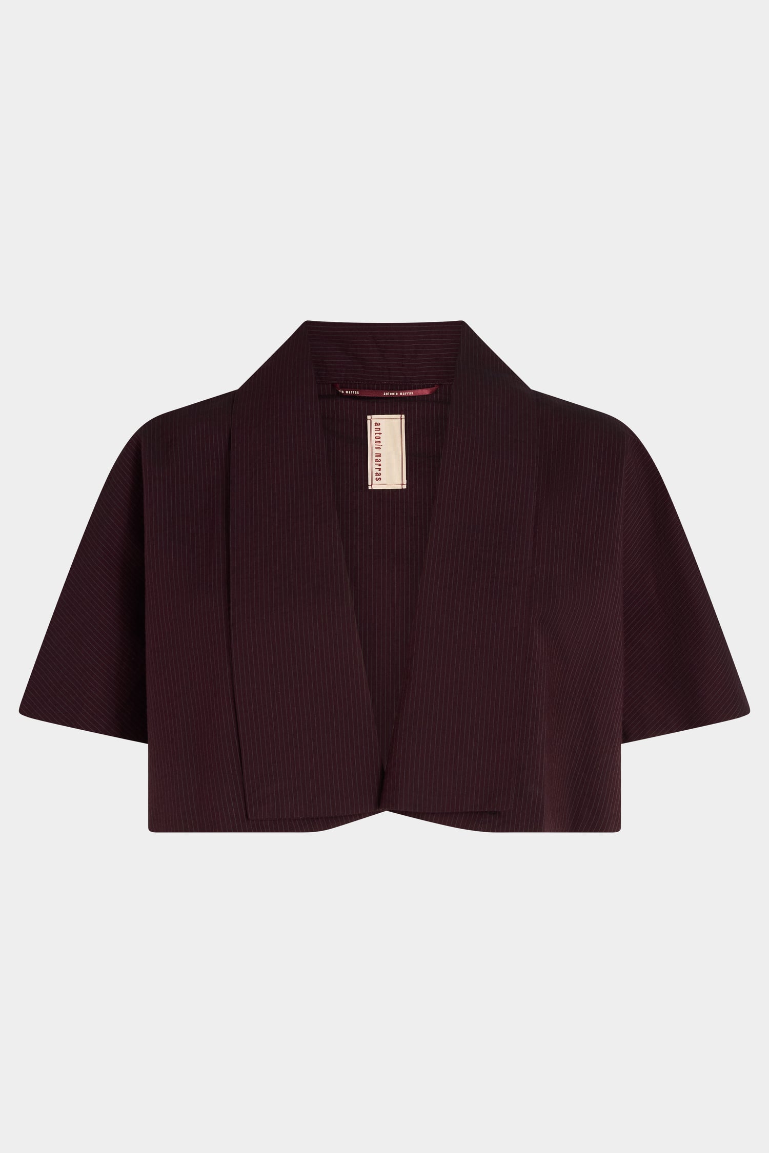 Bordeaux Pinstripe Bolero