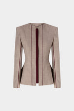 Sand Mélange Structured Jacket