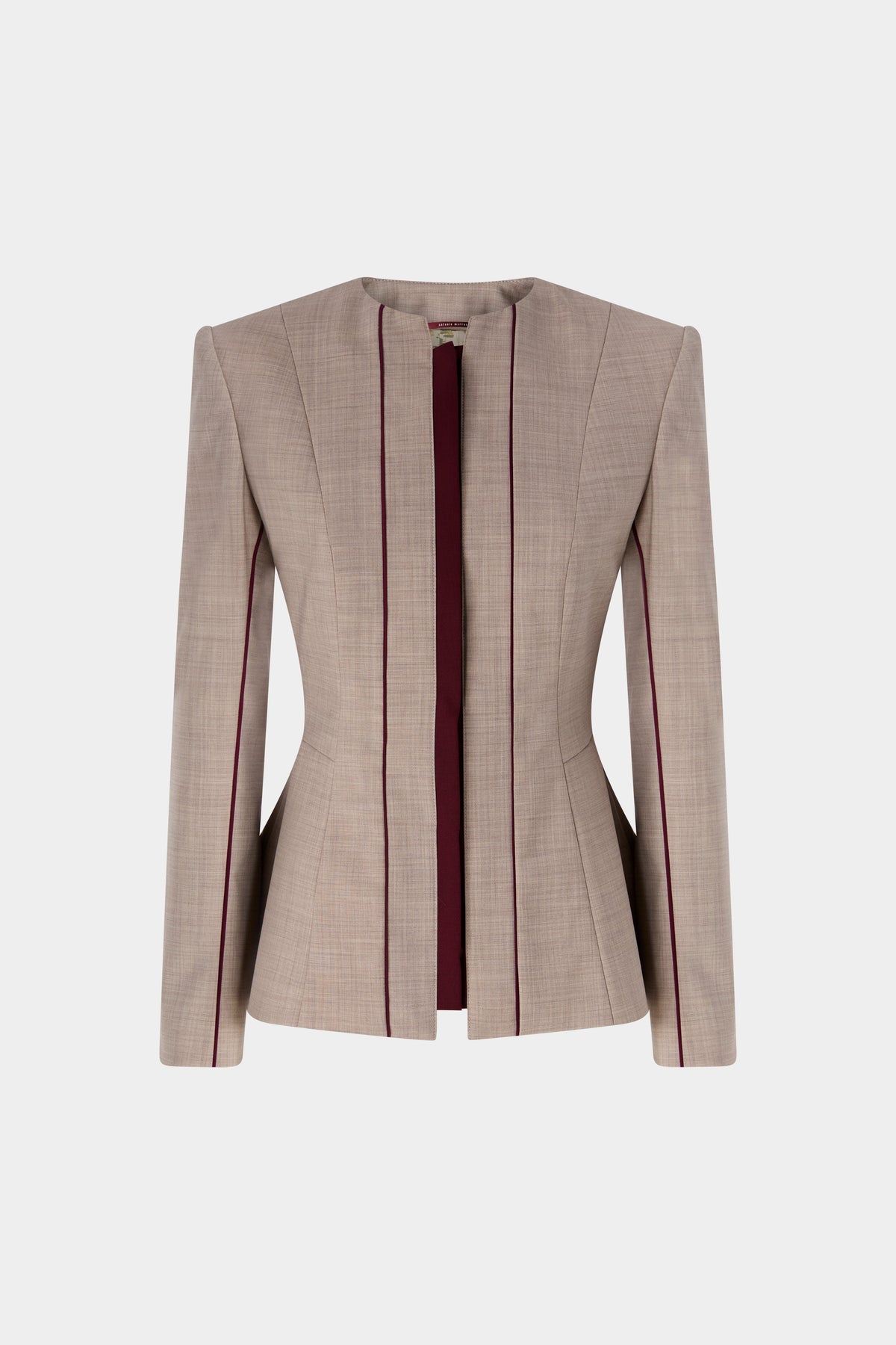 Sand Mélange Structured Jacket