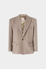 Mélange Single-Breasted Blazer