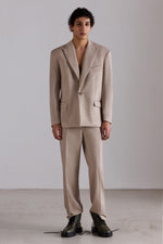 Mélange Single-Breasted Blazer