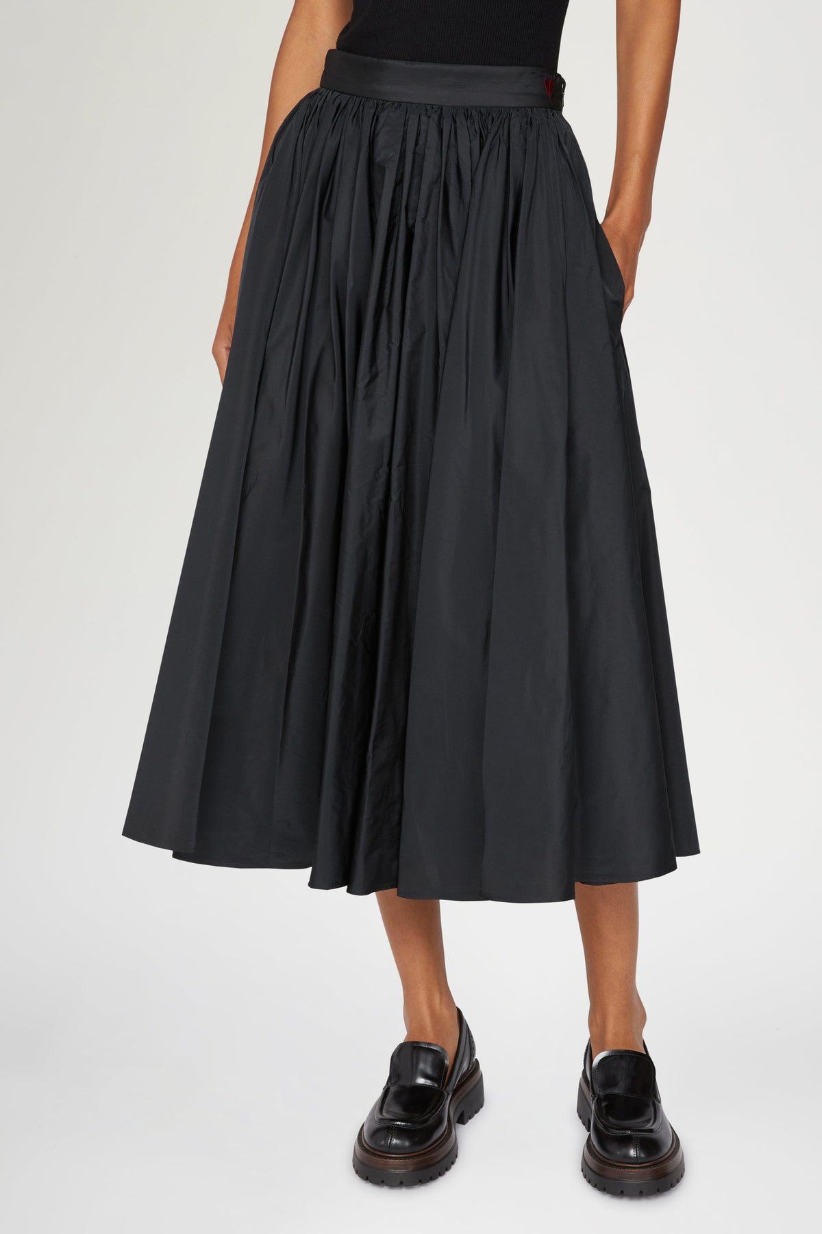 Pleated Midi Skirt
