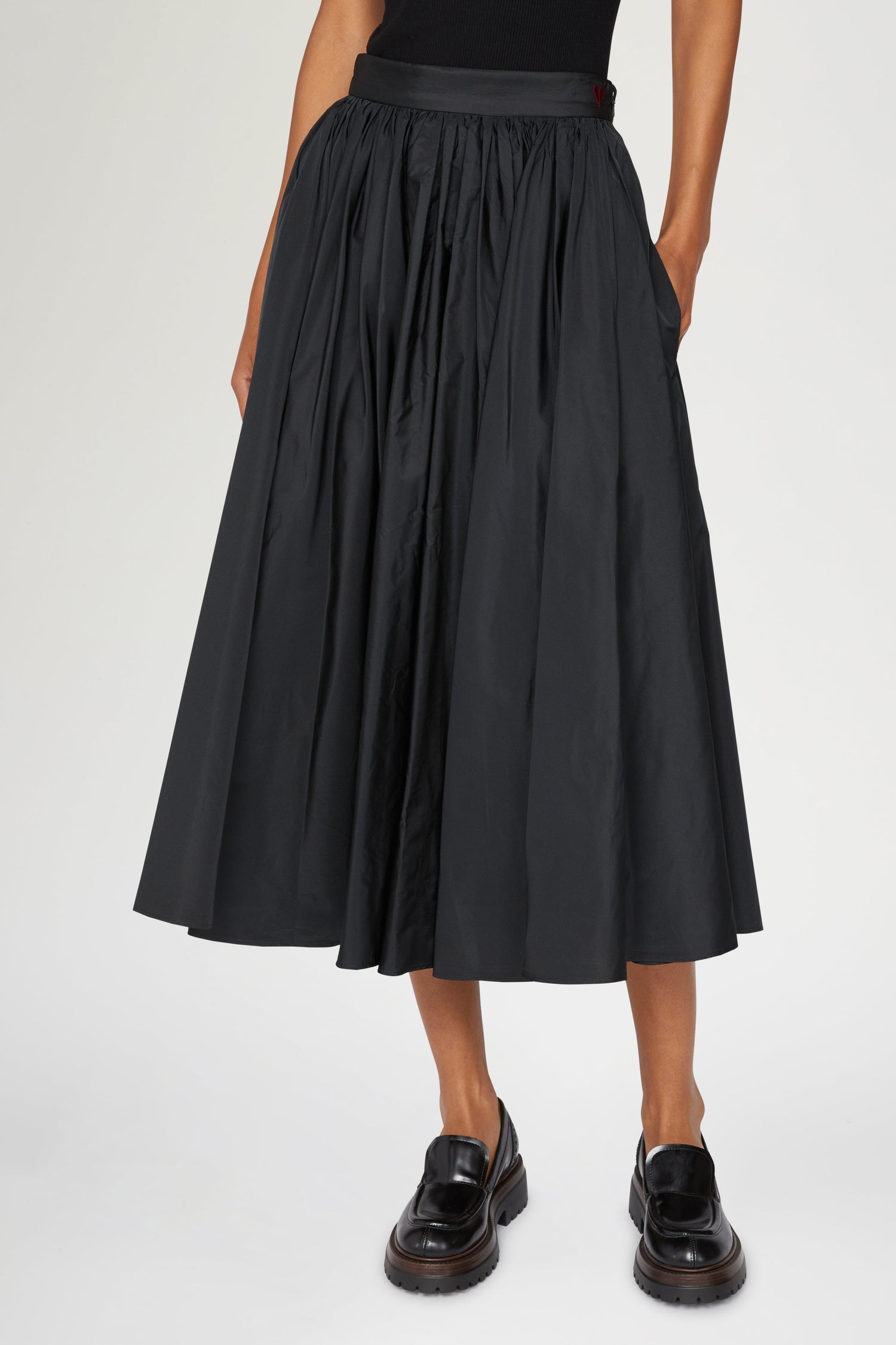 Pleated Midi Skirt