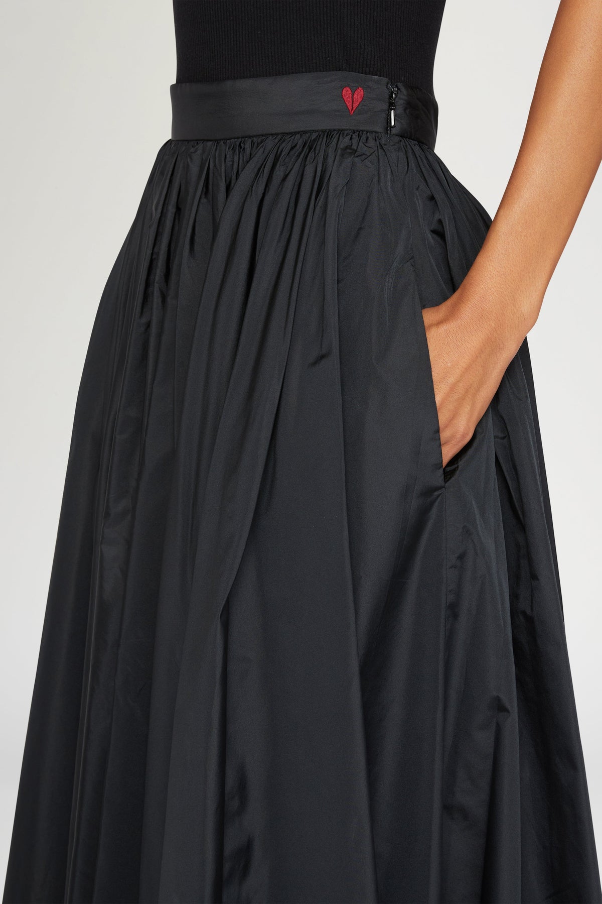 Pleated Midi Skirt