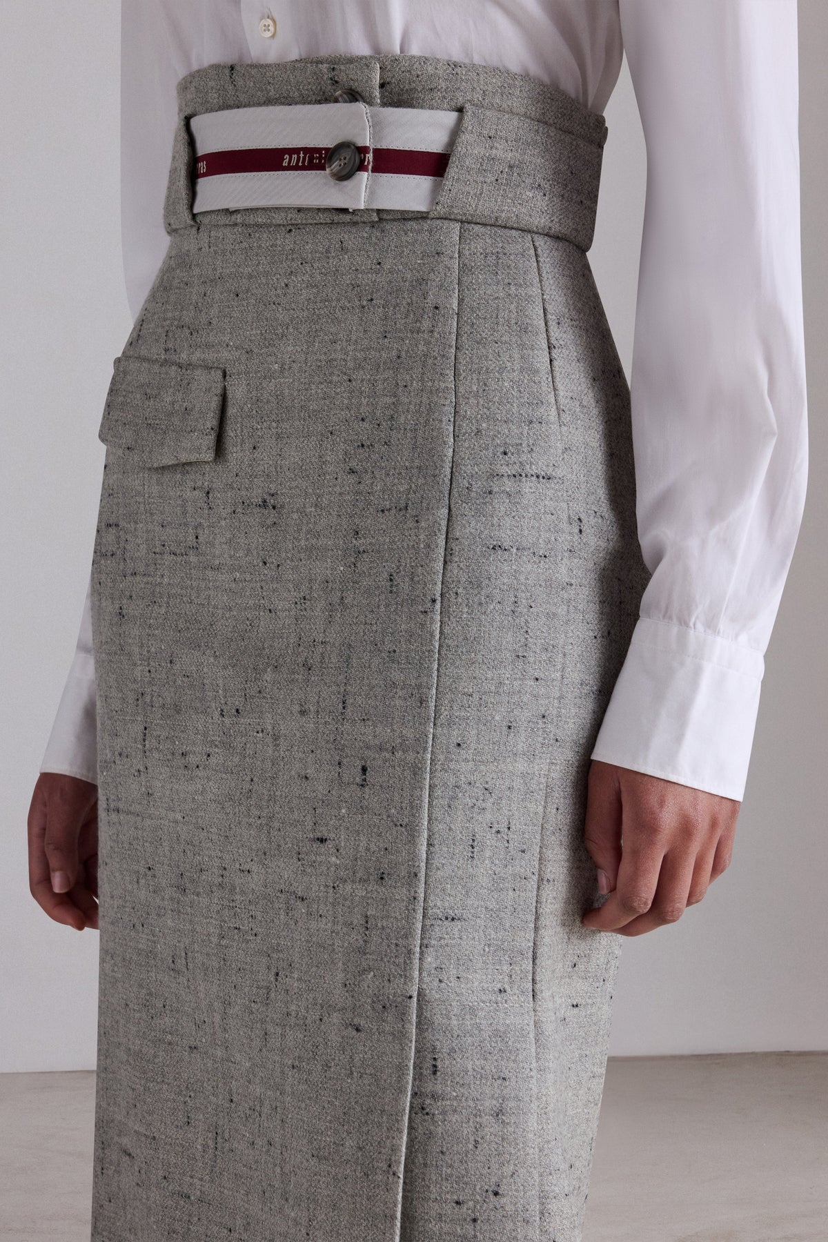Wool Pencil Skirt