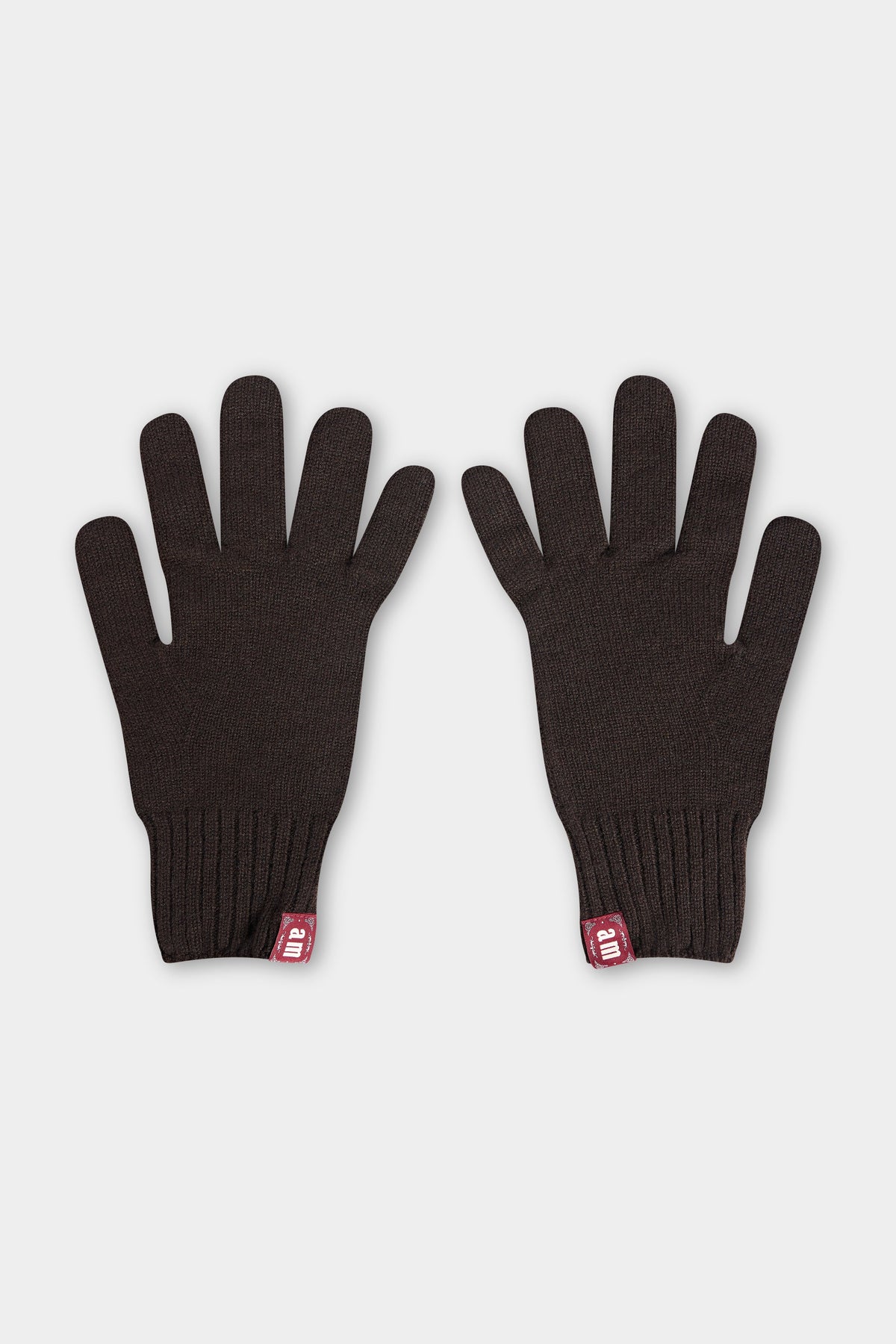 Short Ribbed Knit Gloves