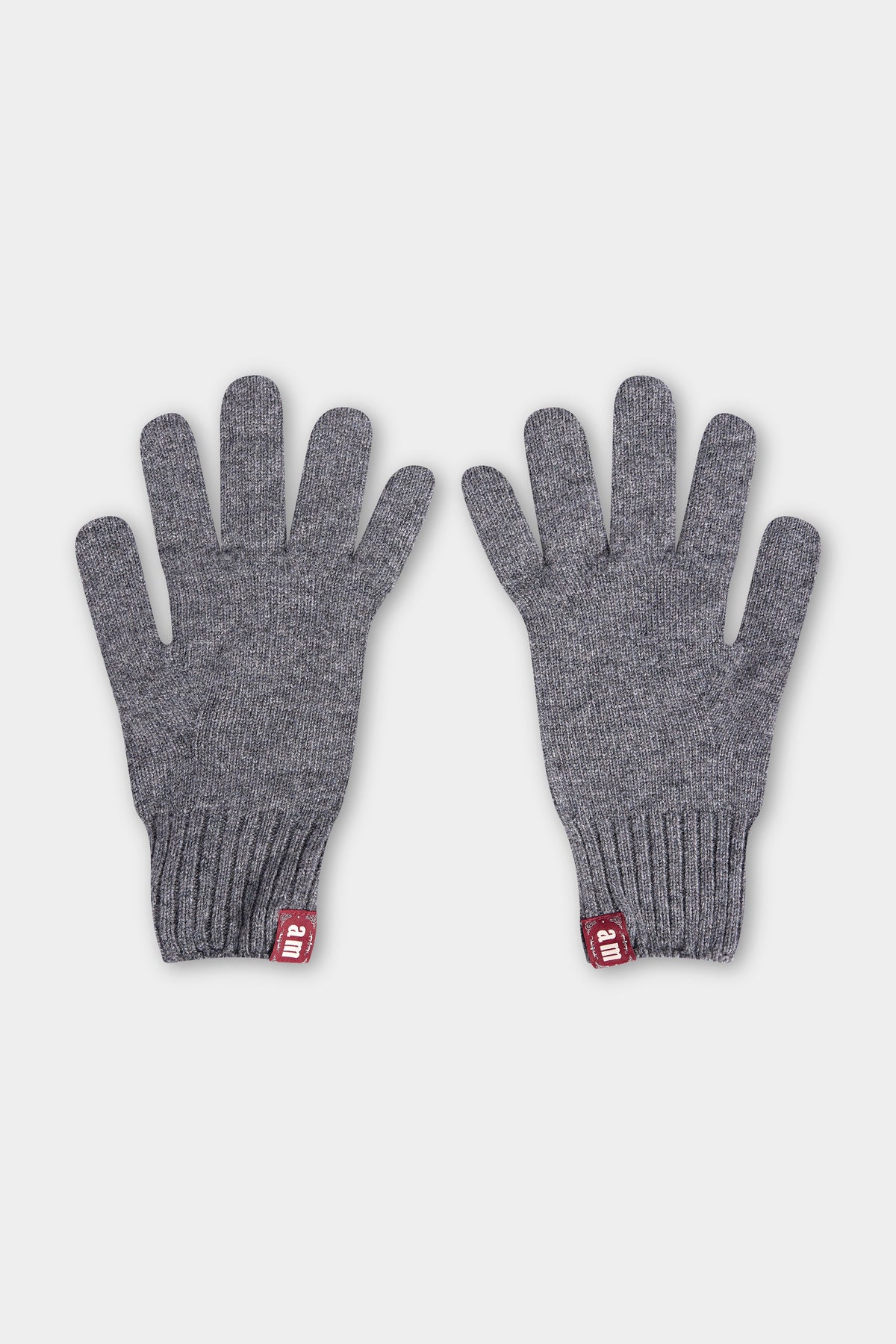Short Ribbed Knit Gloves