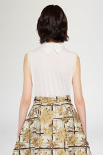 Ecrù Vest with Neck Band