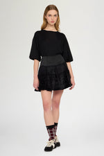 Silk-Cotton Knit T-Shirt