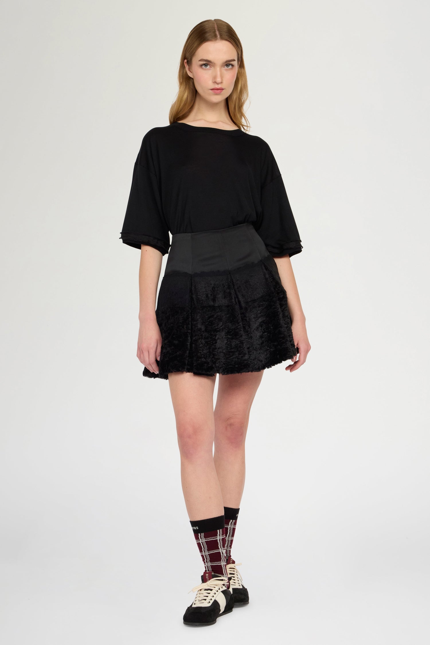 Silk-Cotton Knit T-Shirt