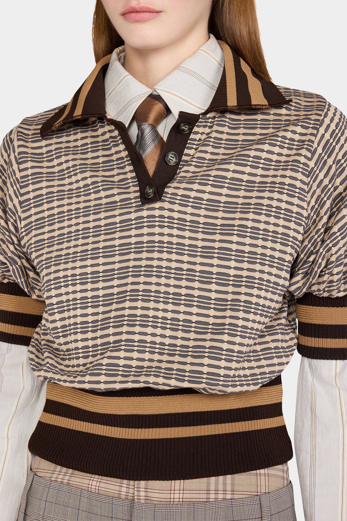 Check Knit Polo