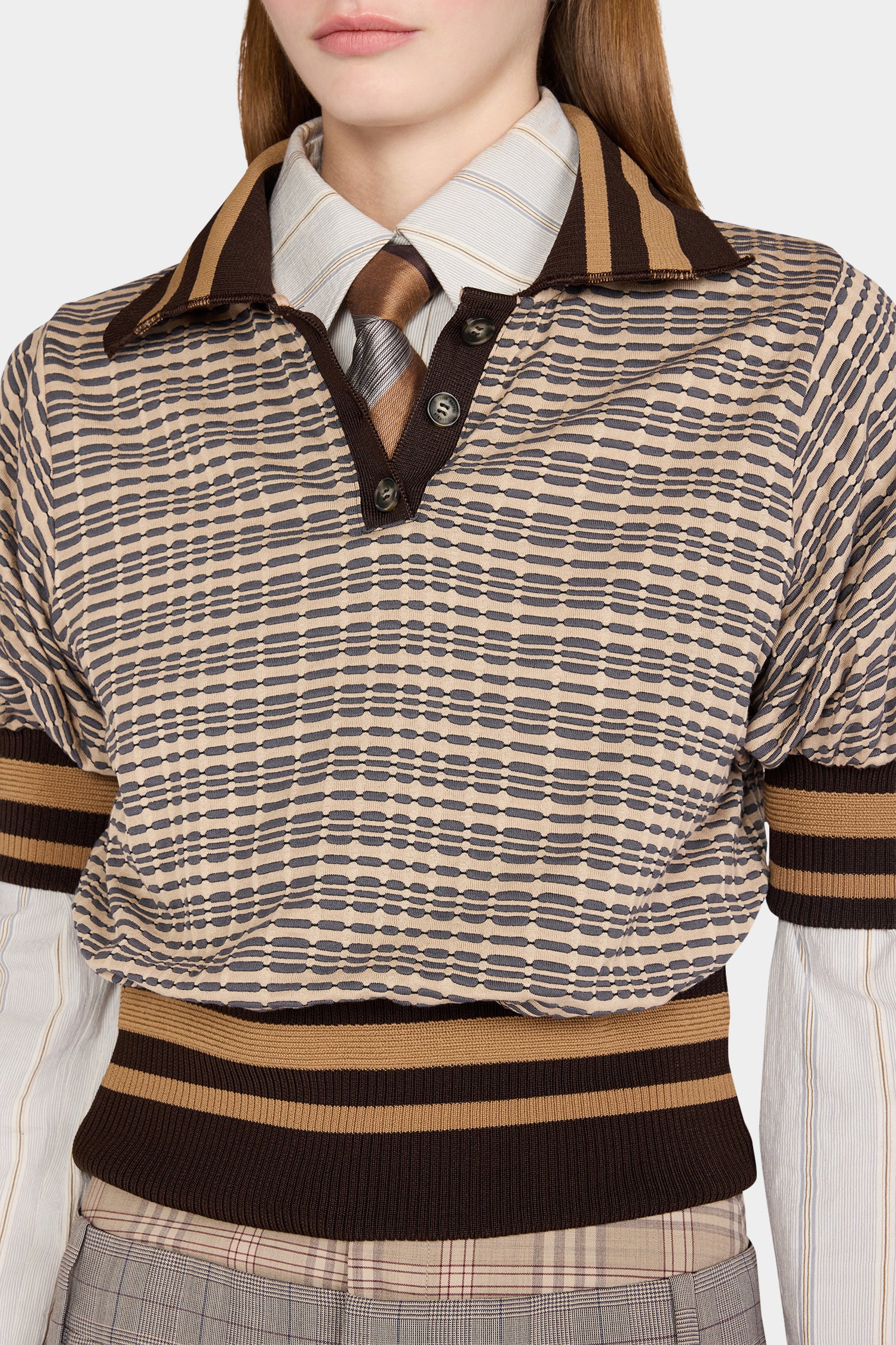 Check Knit Polo