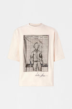 Ecru Graphic Oversized T-Shirt