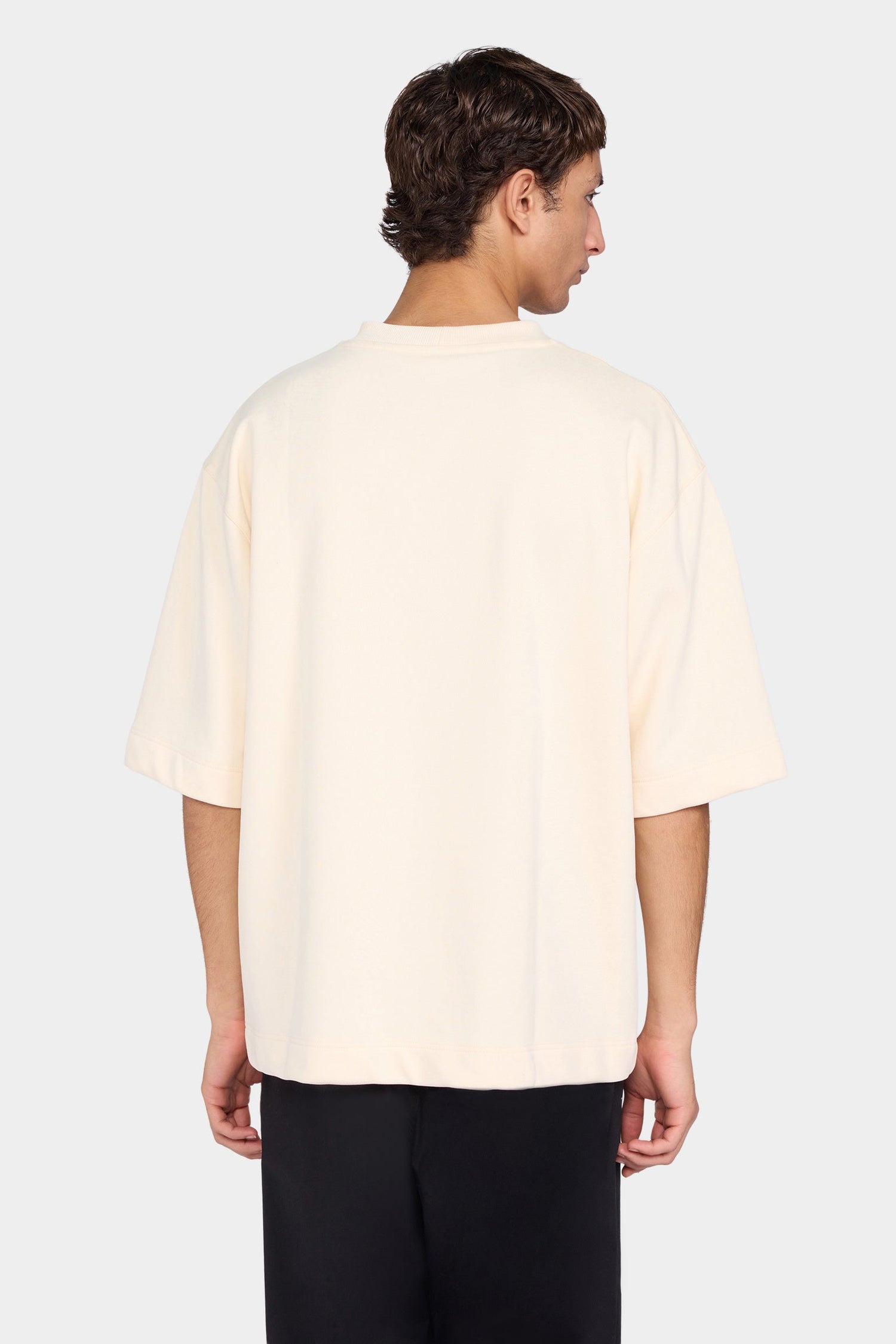 Ecru Graphic Oversized T-Shirt
