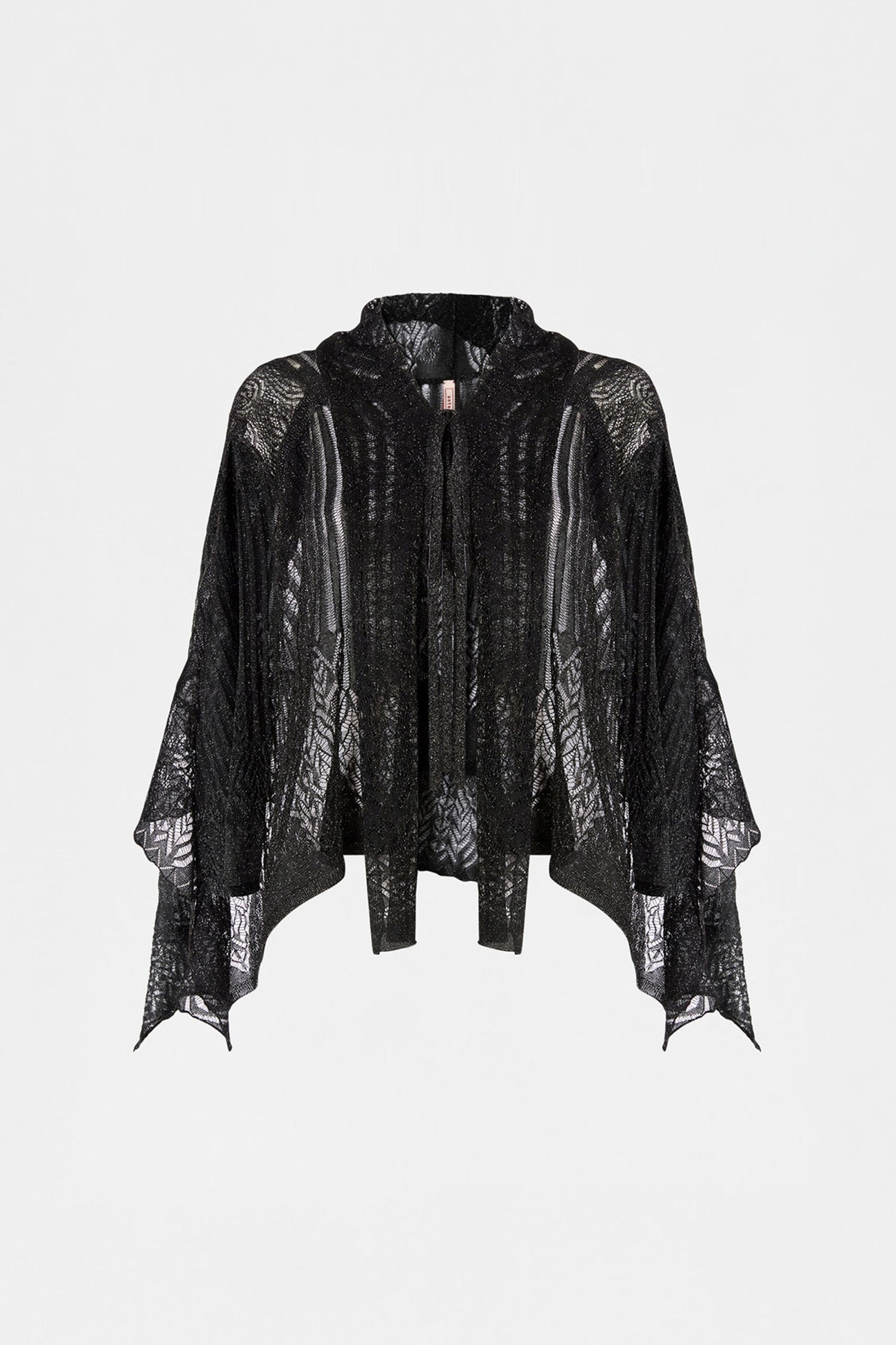 Sheer Lace Short-Sleeve Cardigan