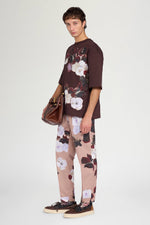 Oversized Brown Floral T-Shirt
