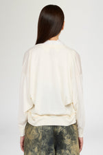 Ivory Cashmere V-neck Cardigan