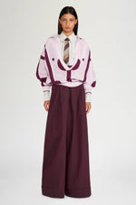 Lilac Burgundy Knit Polo