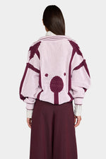 Lilac Burgundy Knit Polo