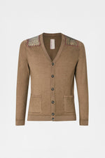 V-Neck Jacquard Cardigan