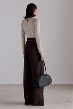 Layered Collar Cashmere Turtleneck