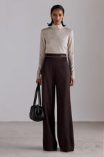 Layered Collar Cashmere Turtleneck