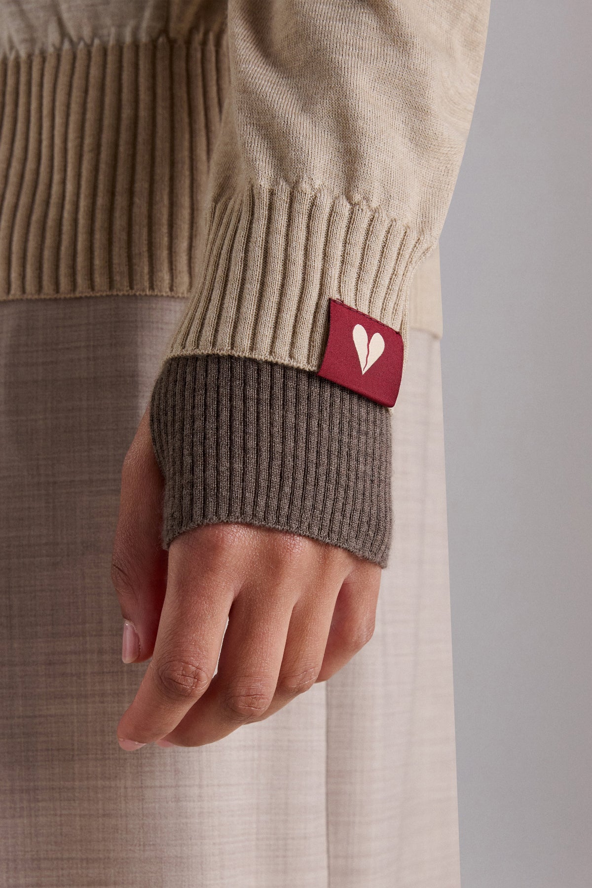 Cashmere Color-Block Cardigan