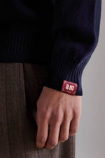 Buttoned Cashmere Polo Sweater