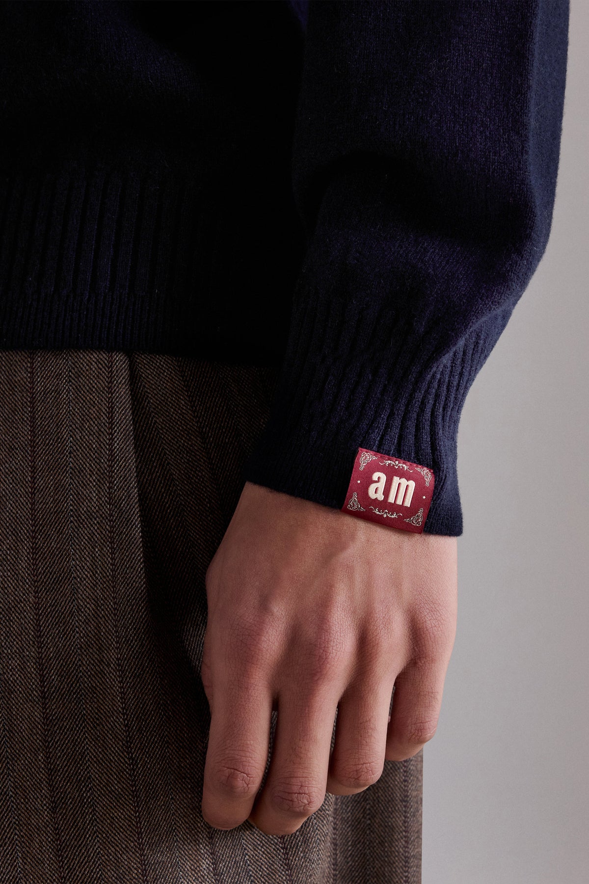 Buttoned Cashmere Polo Sweater
