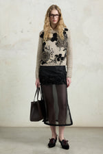 Floral Embroidered Crew-Neck Sweater