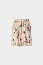 Floral Silk Shorts