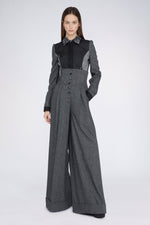 Grey Palazzo Pants with High waist