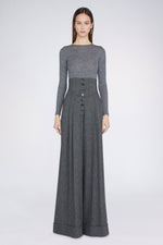Grey Palazzo Pants with High waist