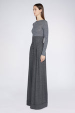 Grey Palazzo Pants with High waist
