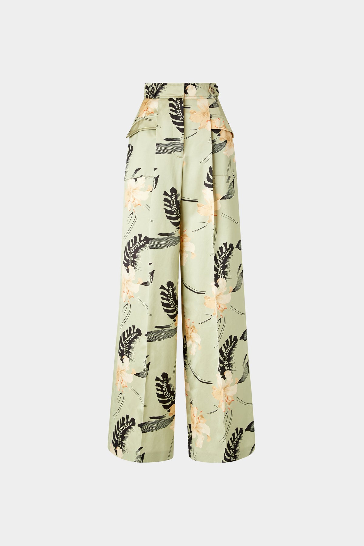 Palazzo Pants Ibiscus Print