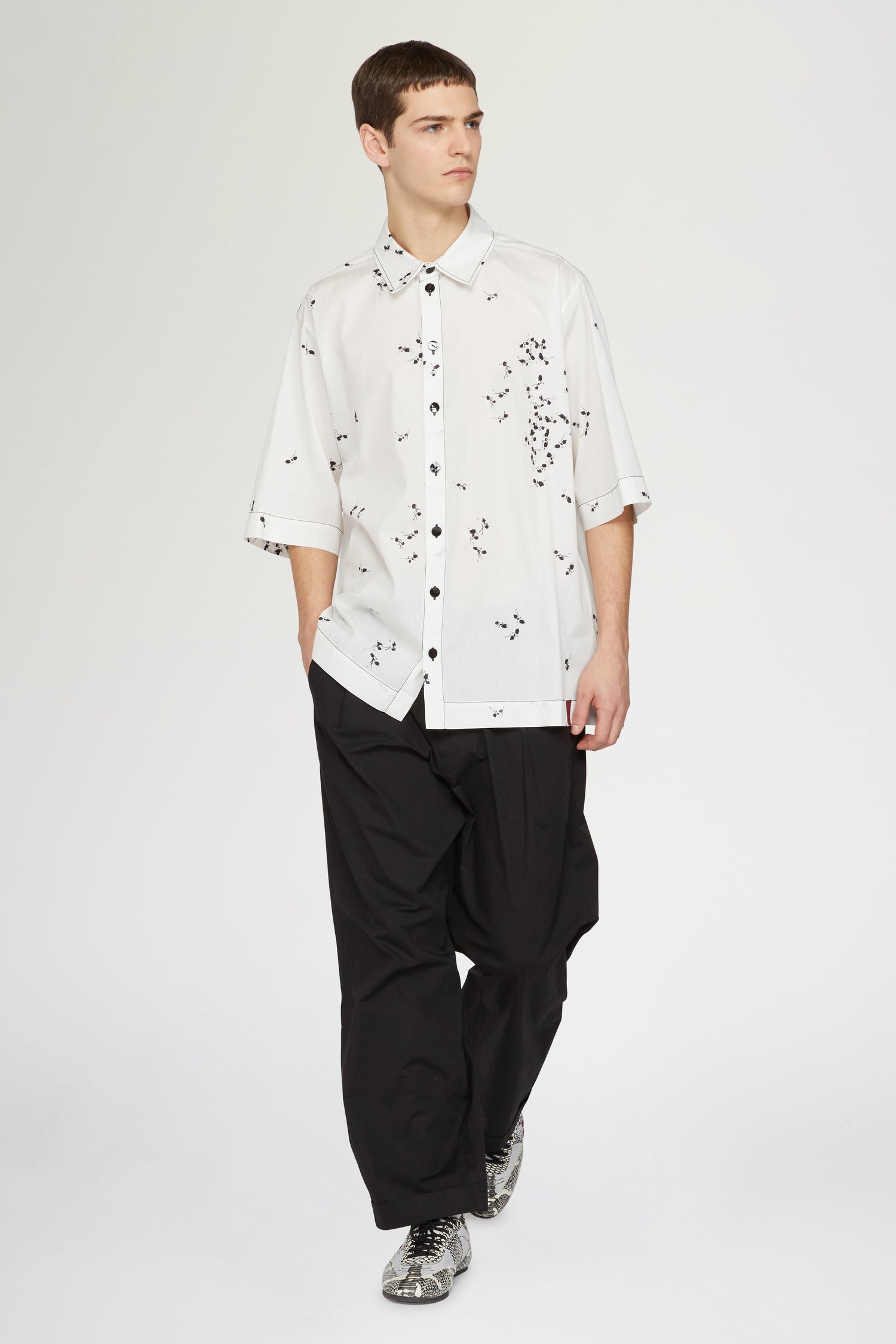 Black Wide-Leg Trousers