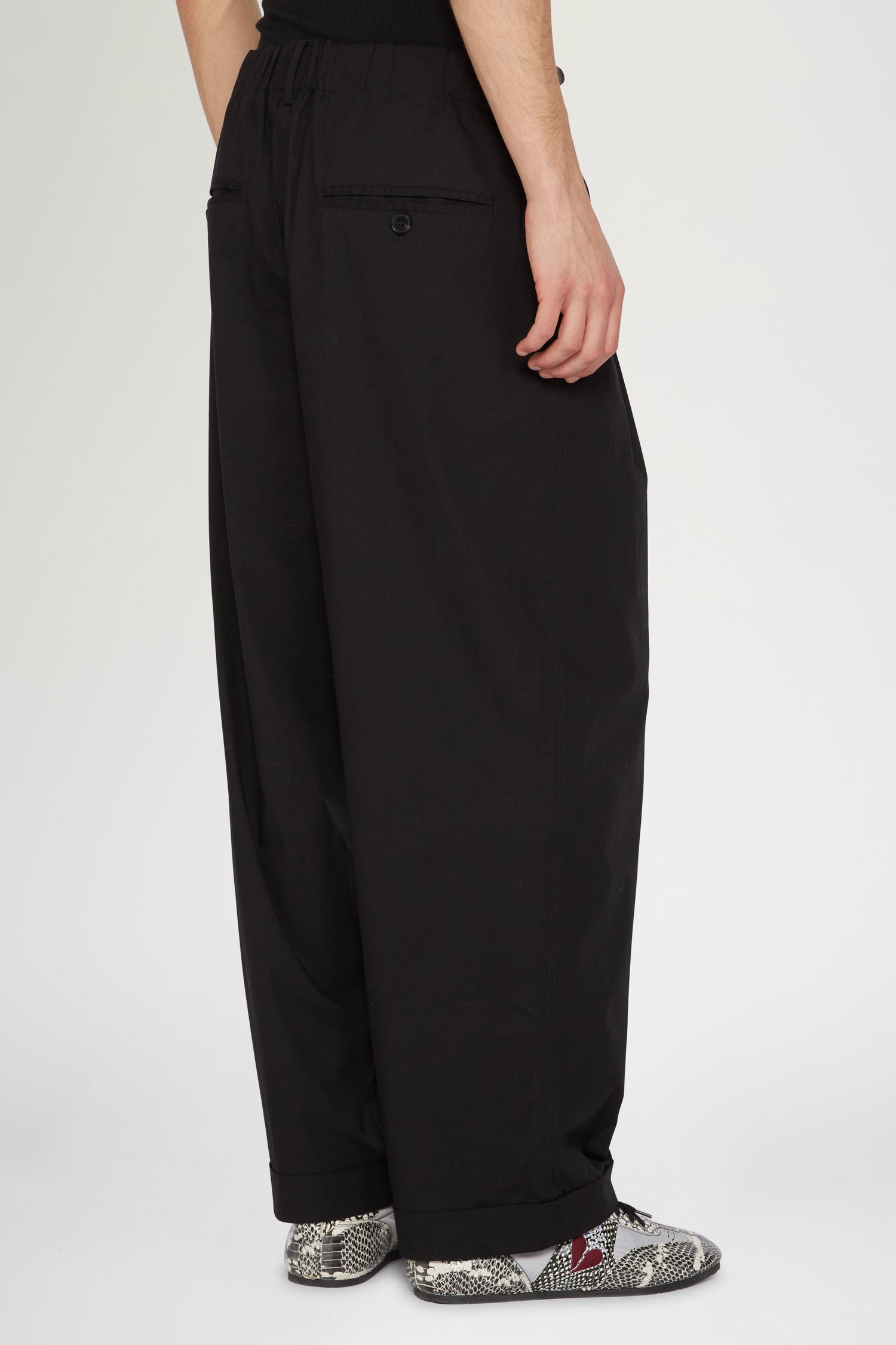 Black Wide-Leg Trousers