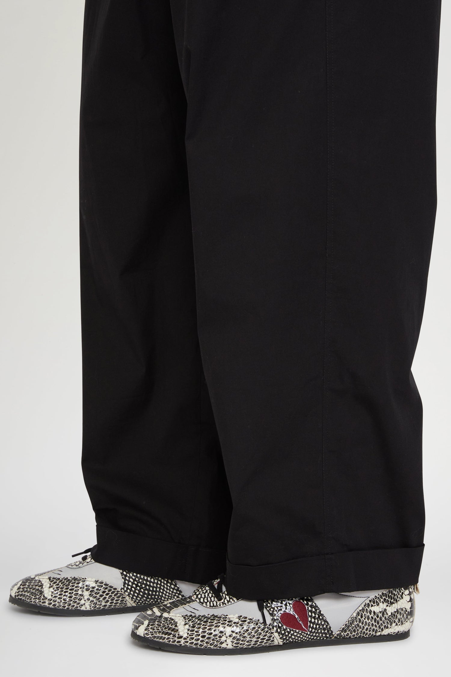 Black Wide-Leg Trousers