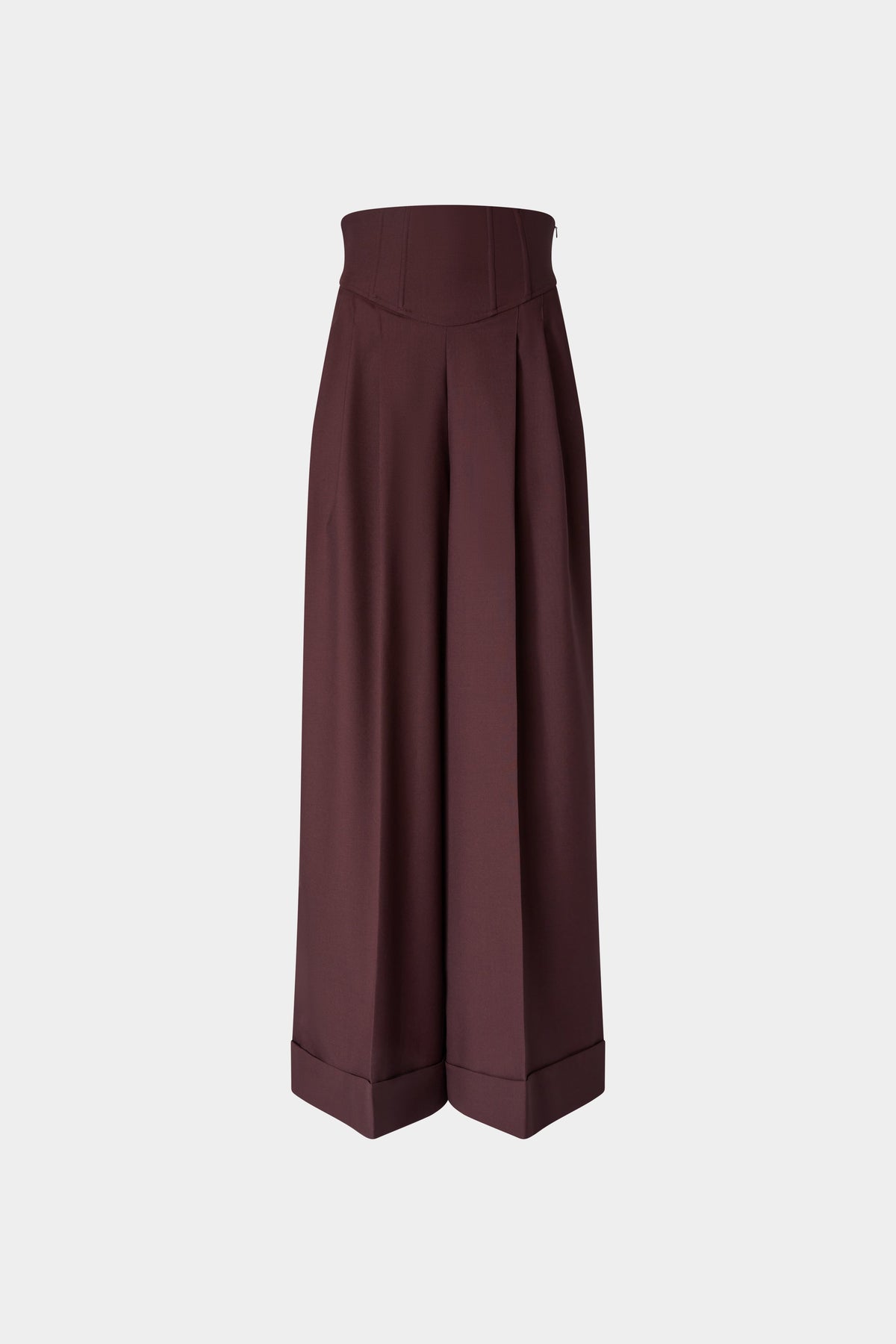Wide-Leg Trousers With Corset Waist