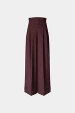 Wide-Leg Trousers With Corset Waist