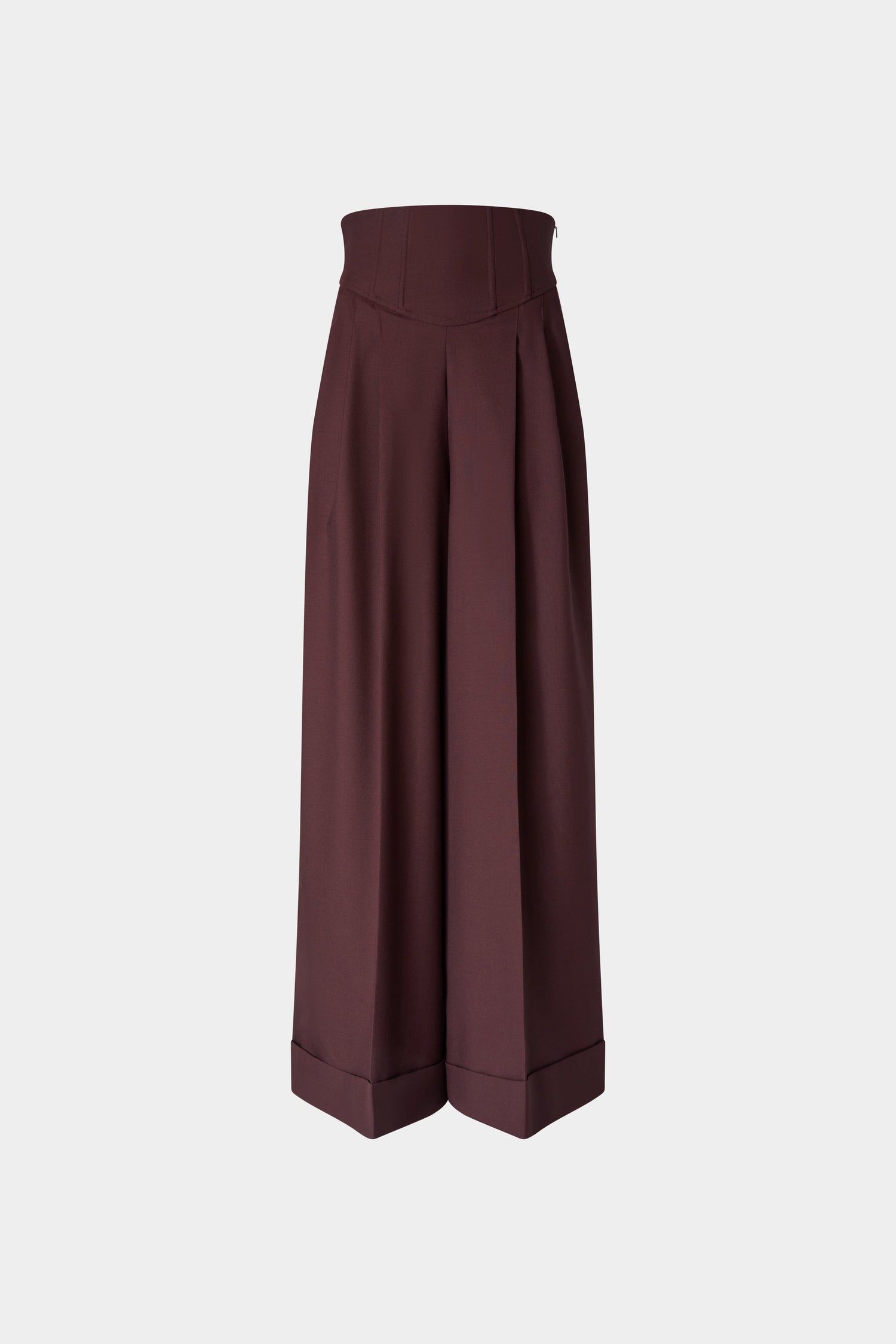 Wide-Leg Trousers With Corset Waist