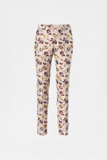 Floral Jacquard Straight Tailored Trousers